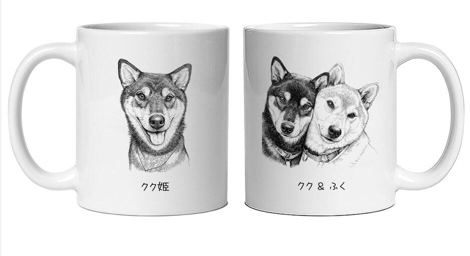 名入れ・写真アート変換｜うちの子マグカップ／inujoy
