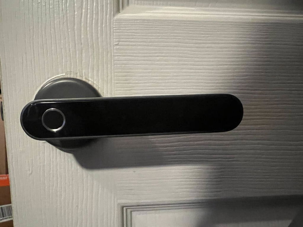191Y Fingerprint Door Lock Keyless Entry Door Lock with Keypad & Handle