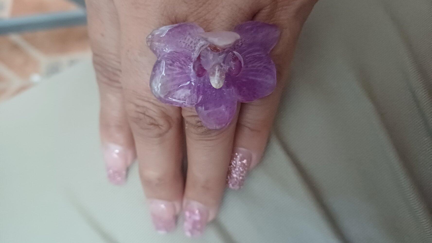 Anillo Orquídea Morada