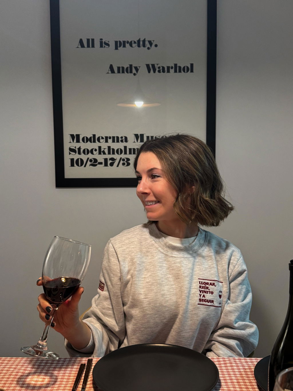 Sudadera "vinito"