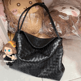 Woven Slouchy Hobo Bag