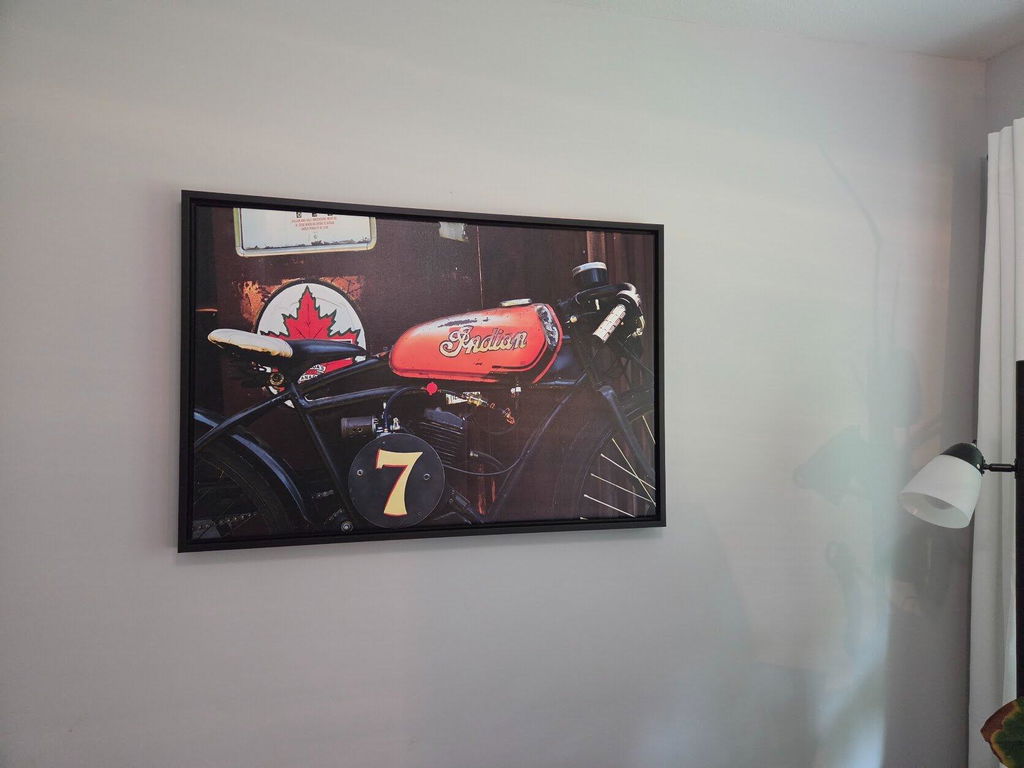 Vintage Indian Motorcycle Wall Art #4191
