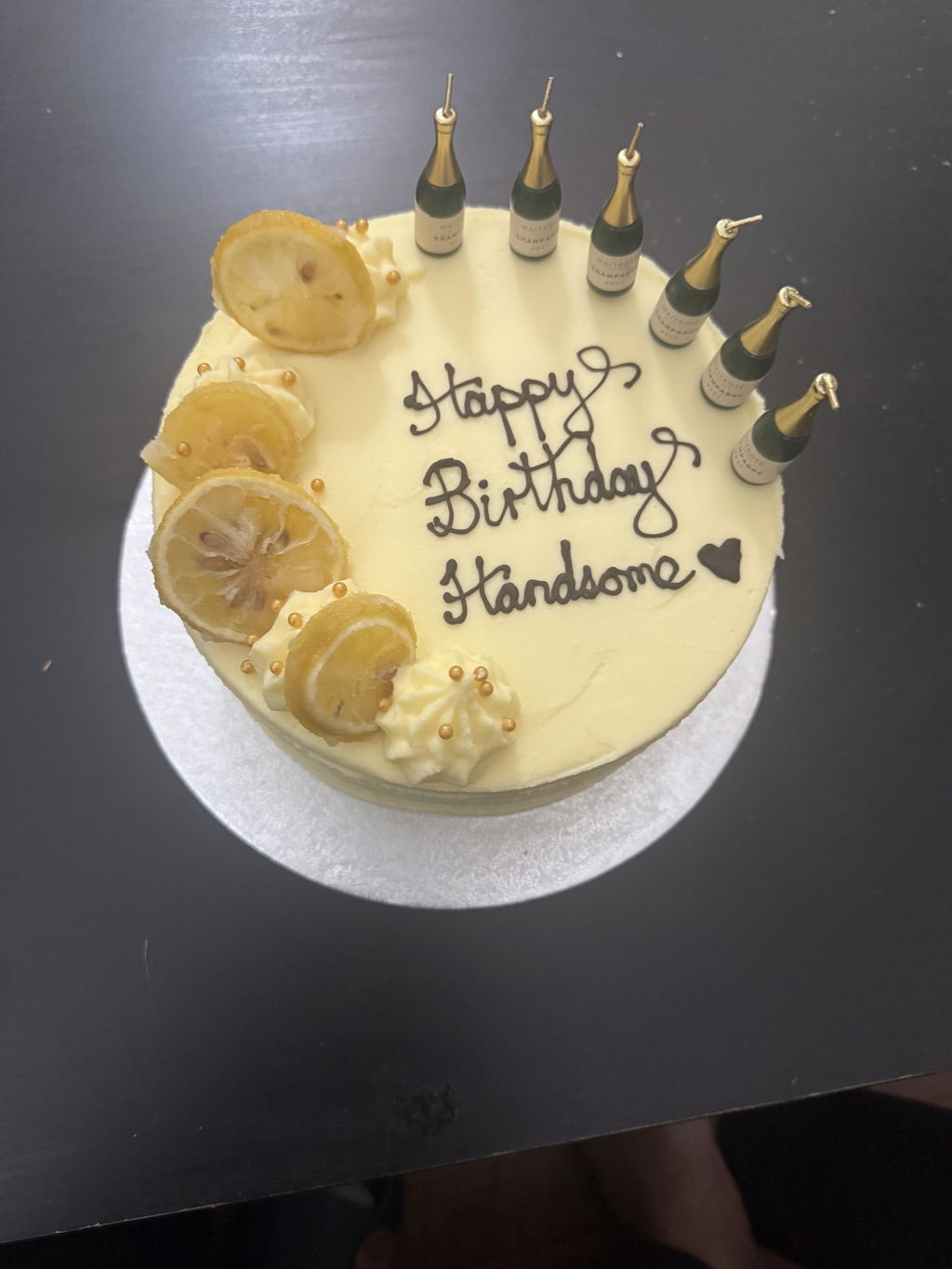 Personalised Lemon & Elderflower Cake