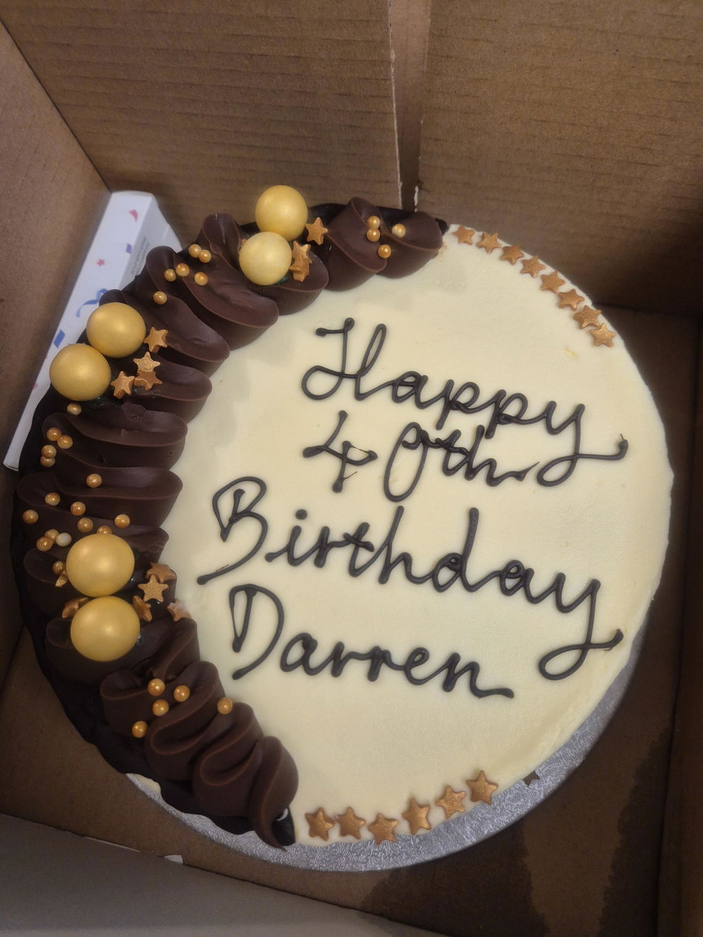Personalised Guinness Chocolate Cake
