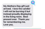 Etsy customer review photo