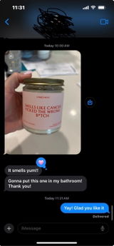 Etsy customer review photo
