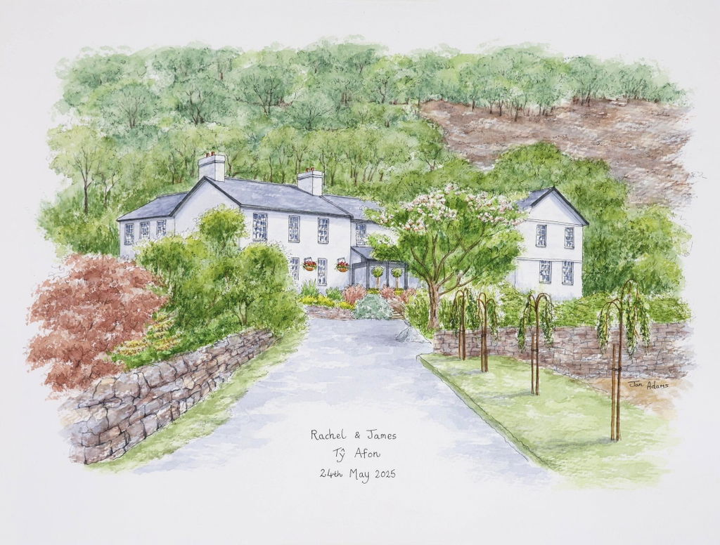 Wedding Venue Portraits in Watercolour