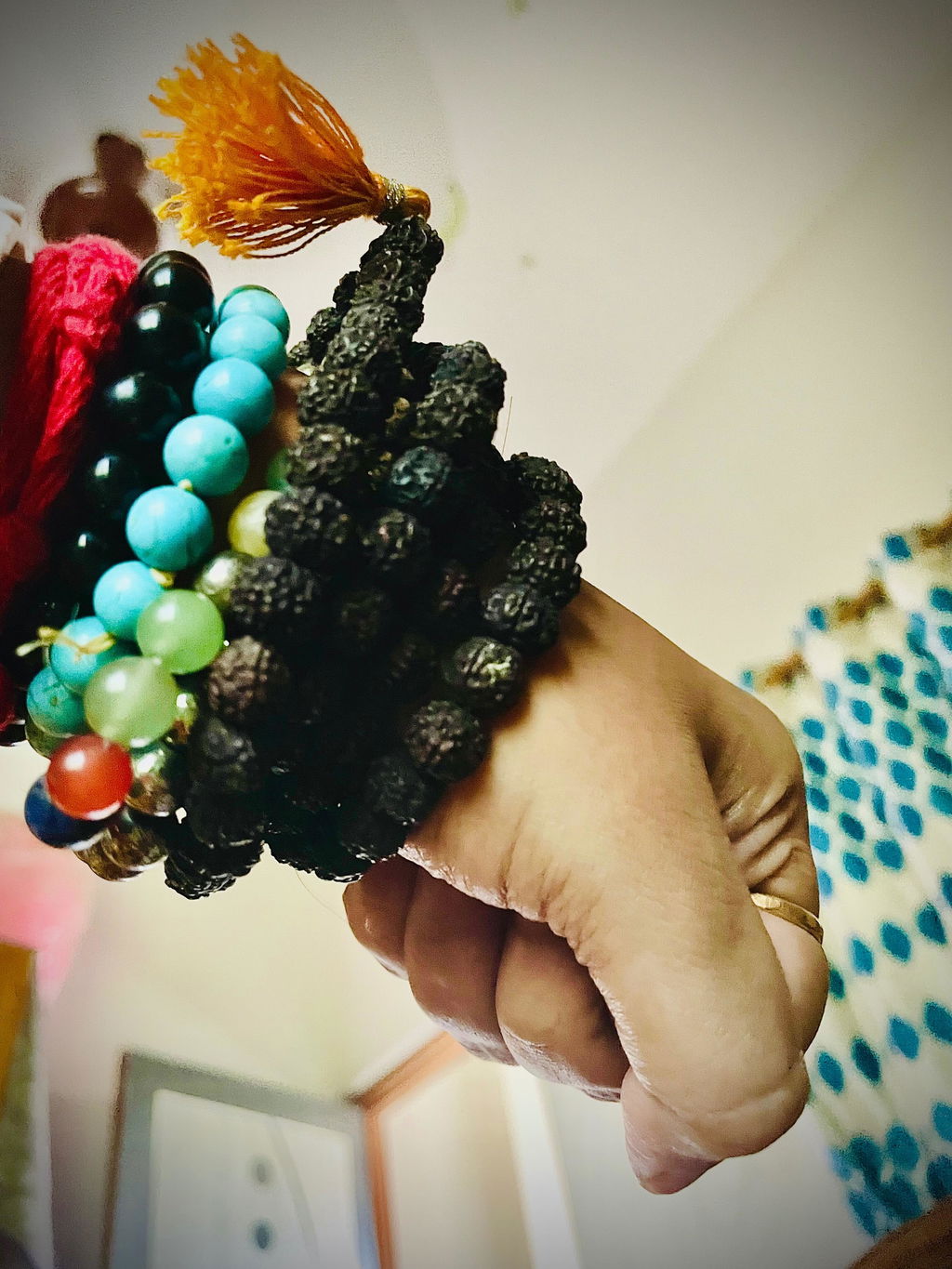 Black Rudraksha Mala - 108+1 Beads