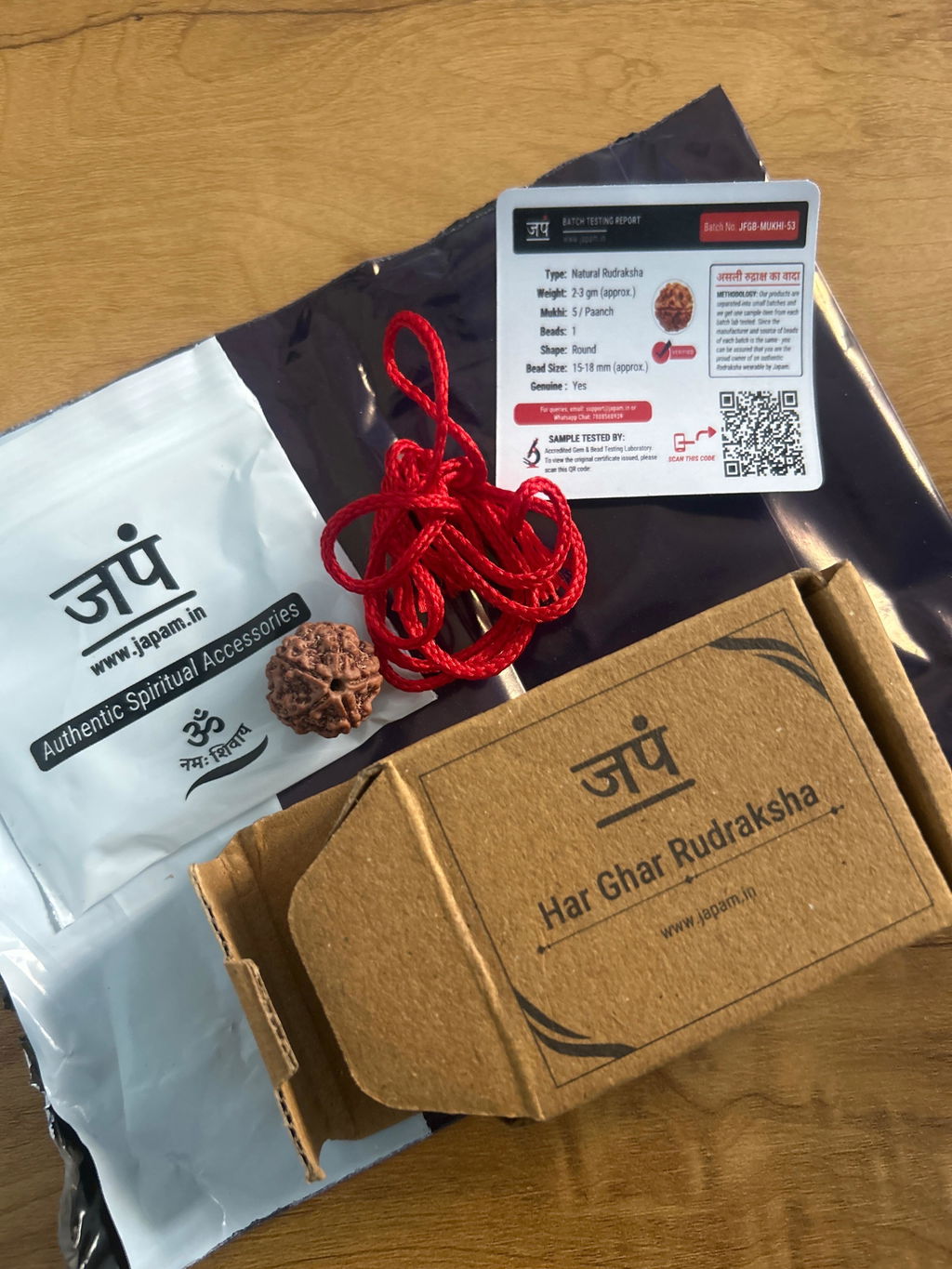 Free Gift - 5 Mukhi Nepali Rudraksha