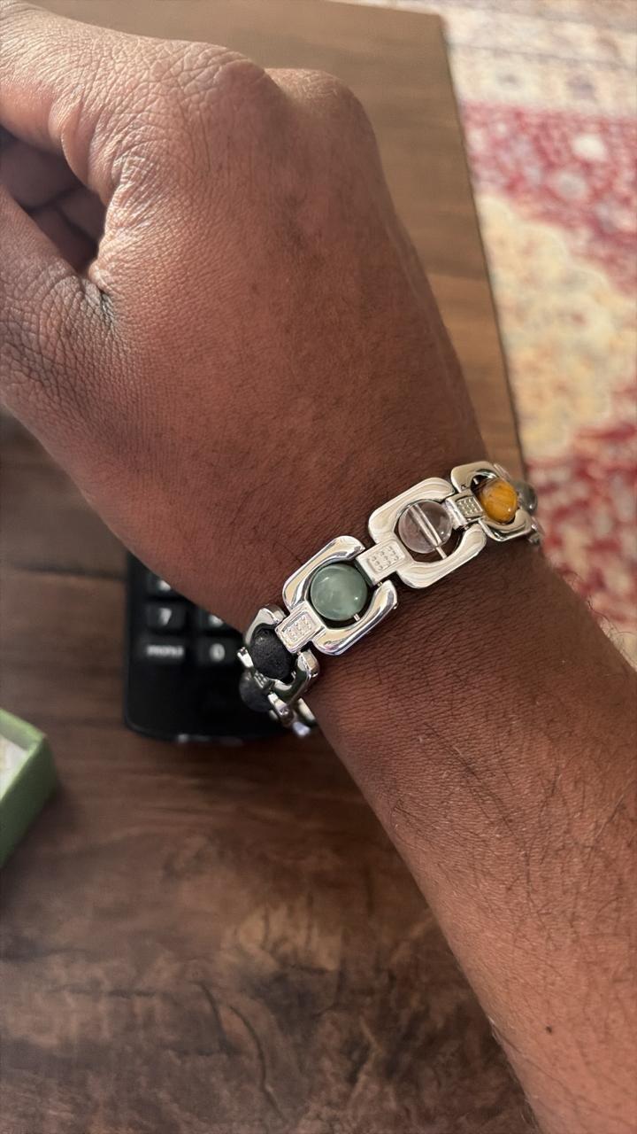 Silver Plated Essential Dhanlabh Bracelet