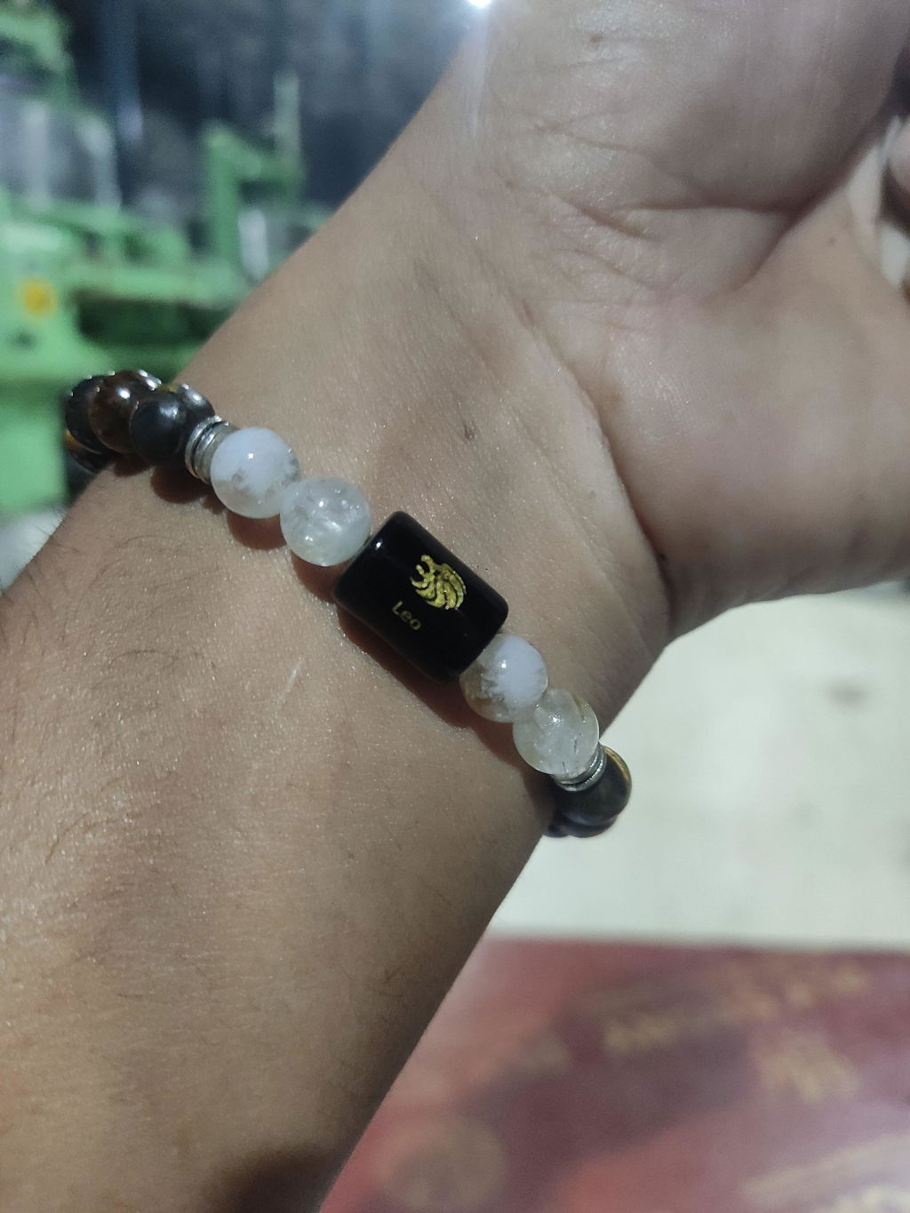 Tiger Eye & Citrine Zodiac Band for Leo (सिंह राशि)