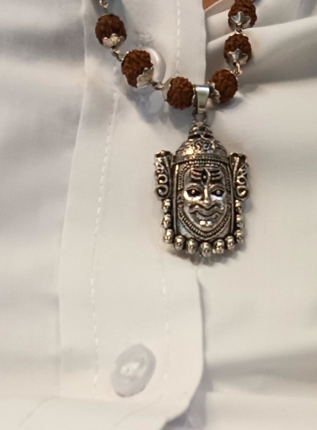 Silver Plated Mahakal Rudraksha Mala