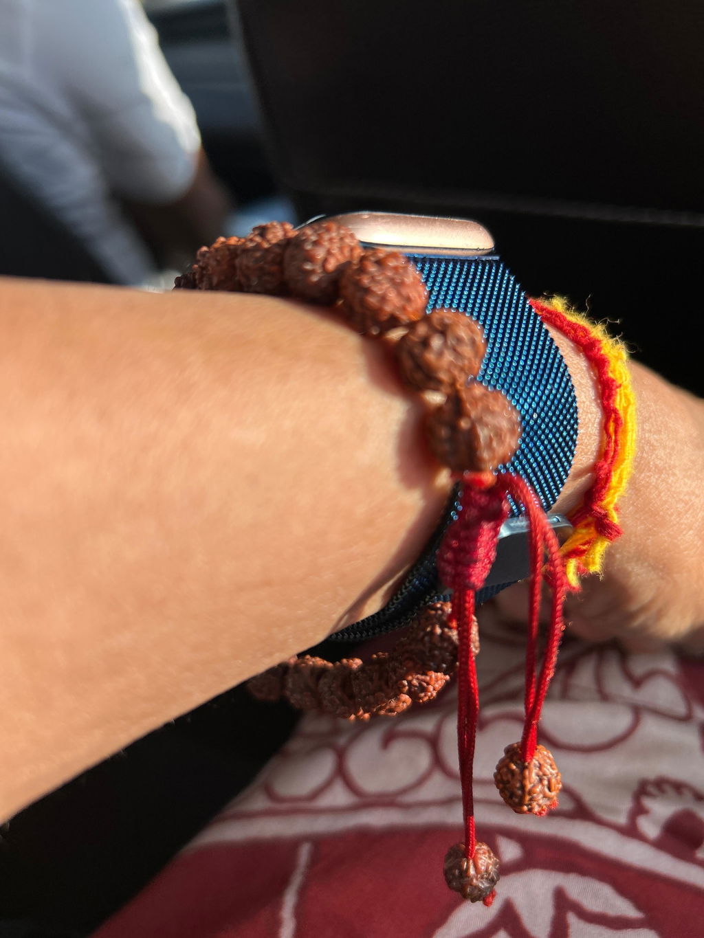 Authentic 5 Mukhi Rudraksha Tie Up Band