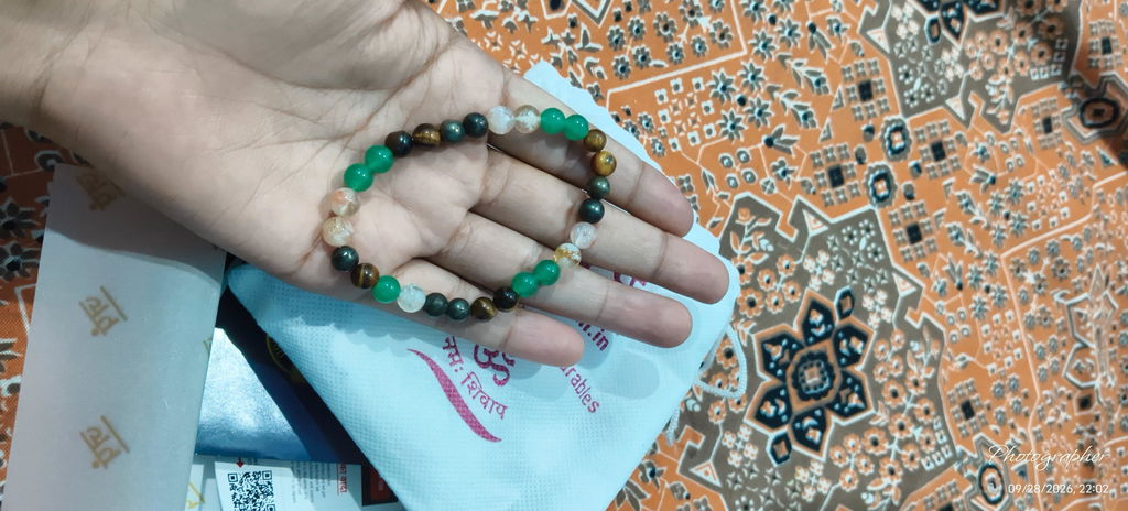 Money Magnet Fusion Band - Pyrite, Tiger Eye, Citrine & Aventurine Beads