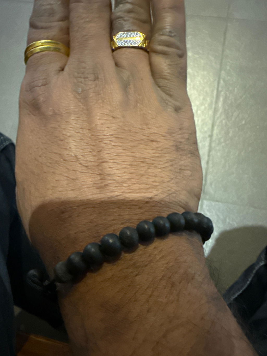 Silver Plated Eternal Karungali Mala - 9mm Beads