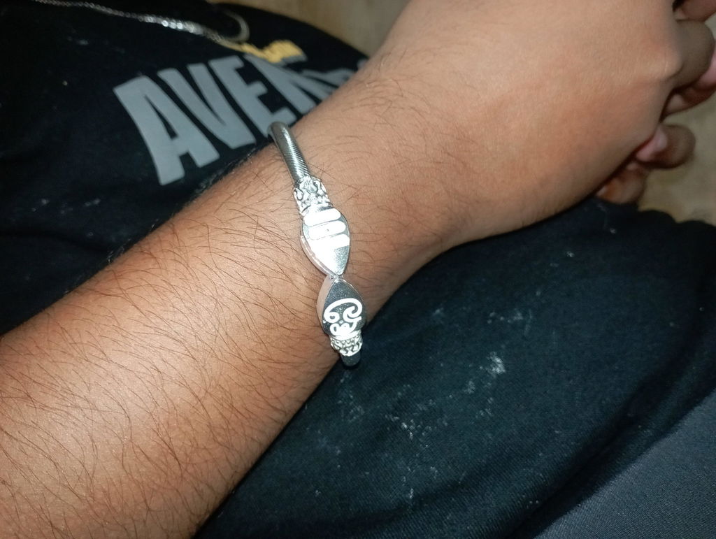 Silver Plated Vel Kada