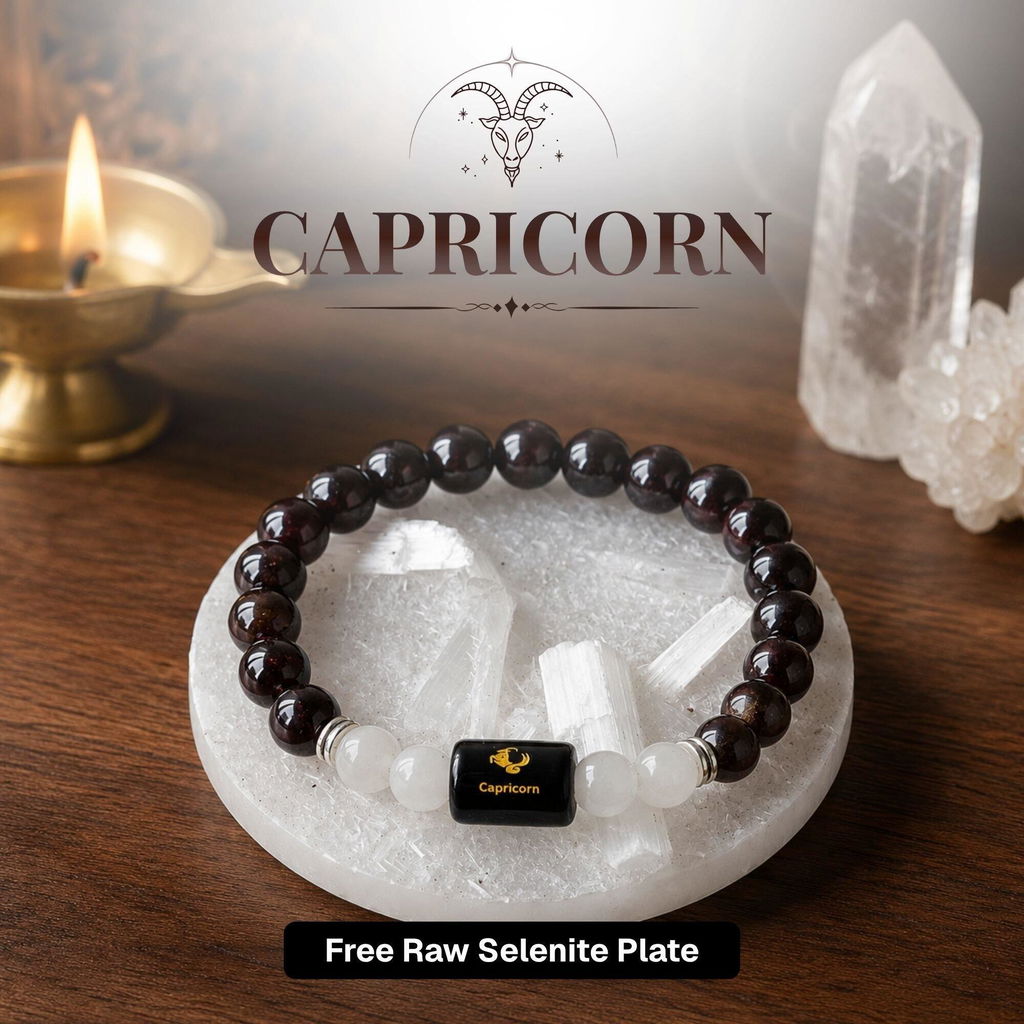 Labradorite Zodiac Band – Capricorn (मकर राशि)
