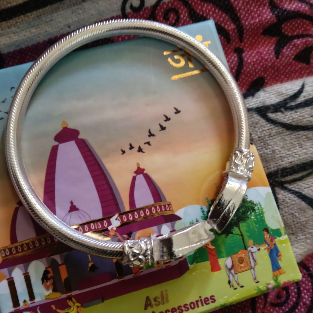 Silver Plated Vel Kada