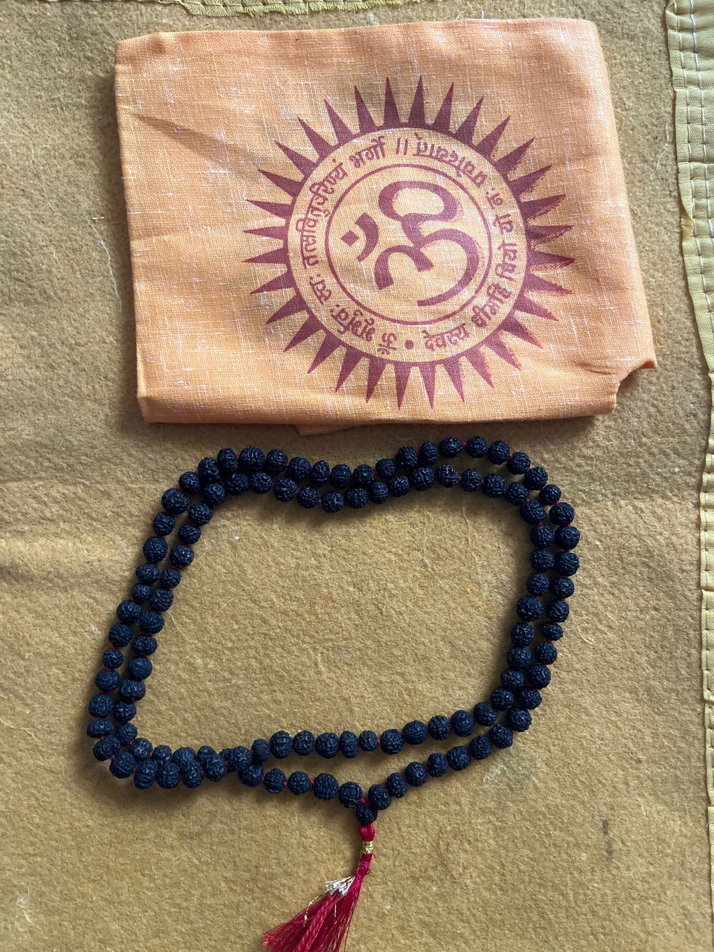 Black Rudraksha Mala - 108+1 Beads