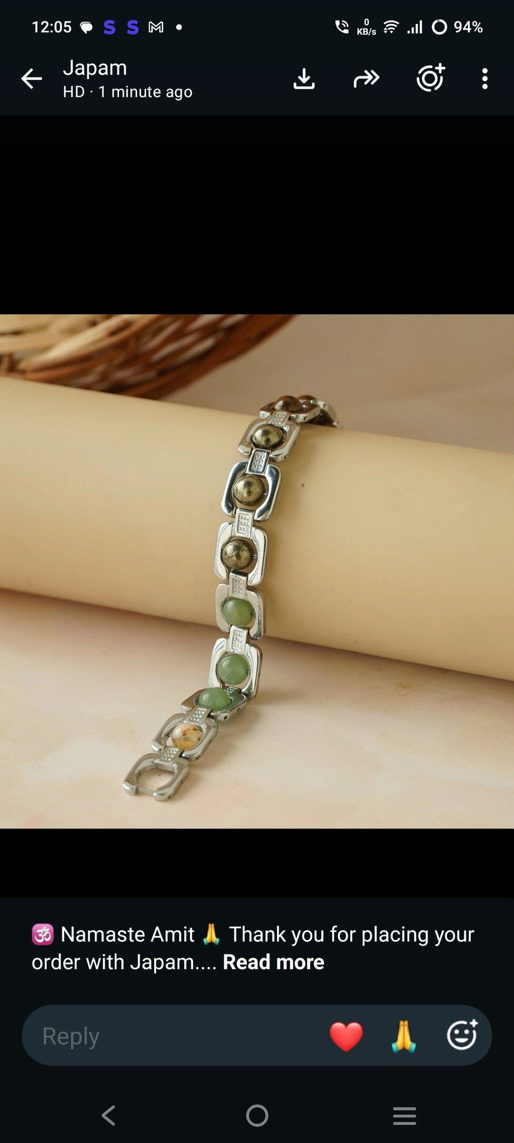 Silver Plated Essential Money Magnet Bracelet