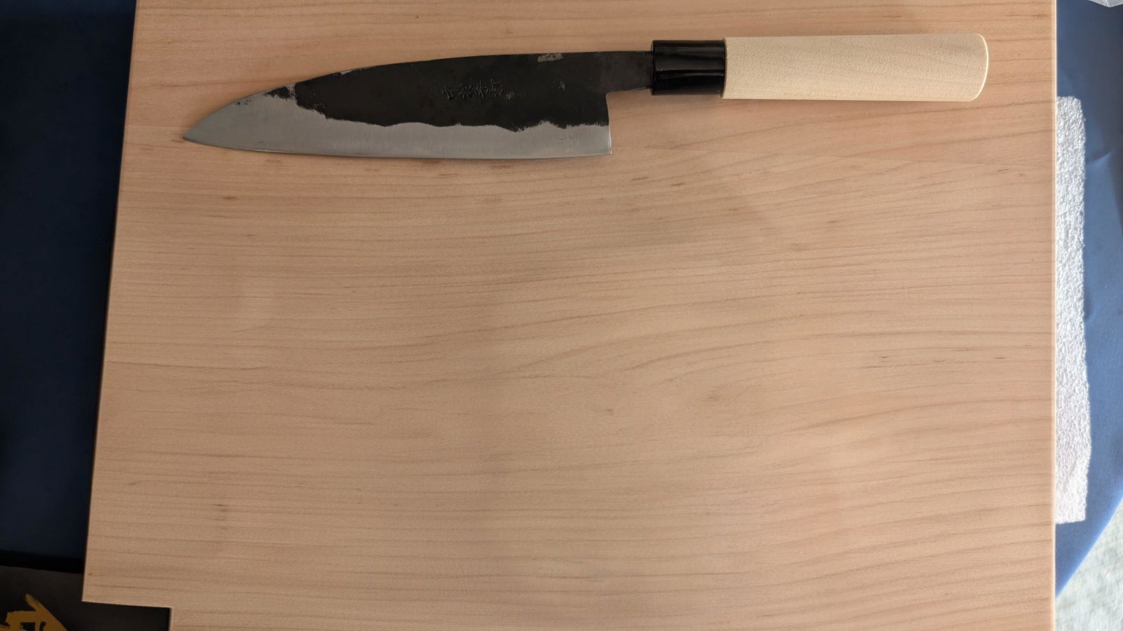 中村鍛冶 黒打 三徳包丁 180mm — Japanese Food Craftsman Shop
