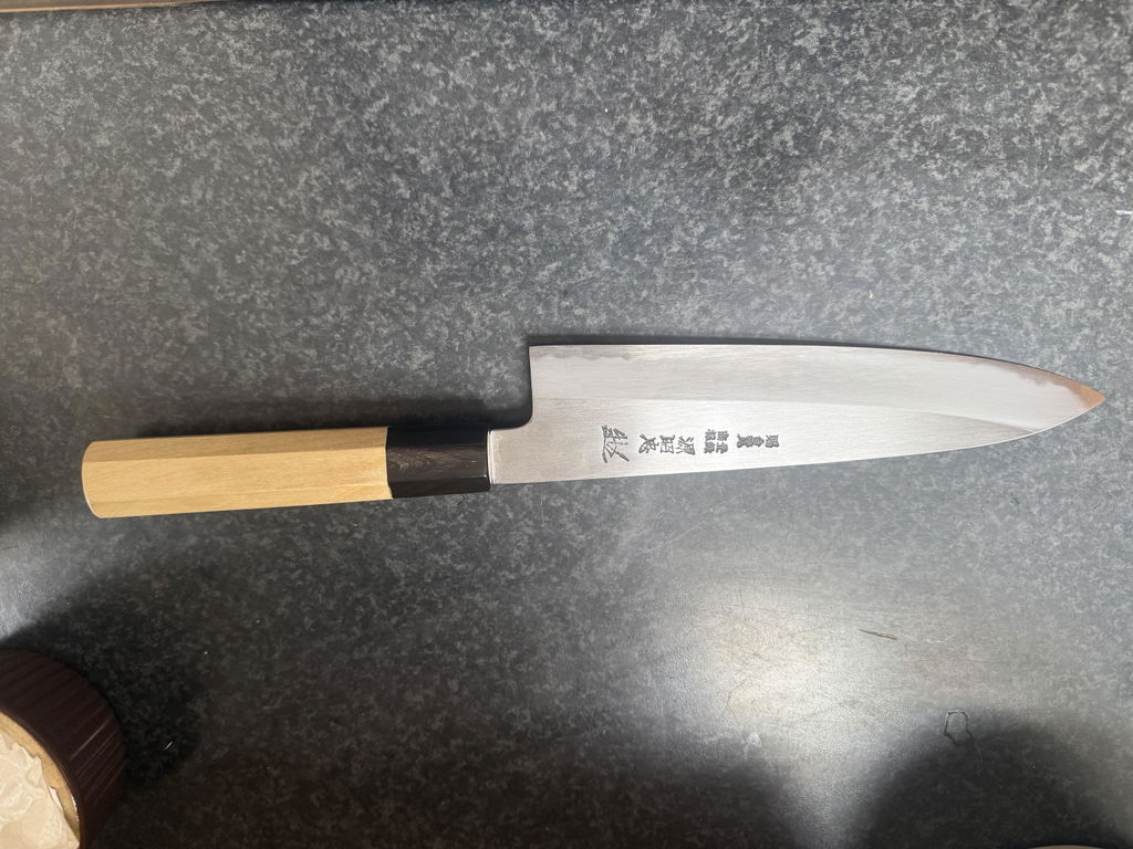 Mizuno Knife - Tanrenjo Akitada Ao Hagane | JapaneseChefsKnife