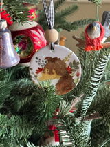 Red Tri Aussie Ornament, Personalized Gift for Australian Shepherd Lovers