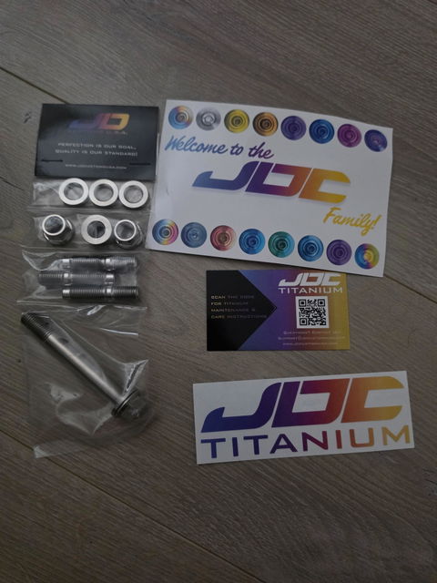 JDC Titanium Turbo to Manifold Hardware Kit for MAP Cast Investment Manifolds | Mitsubishi Evo X