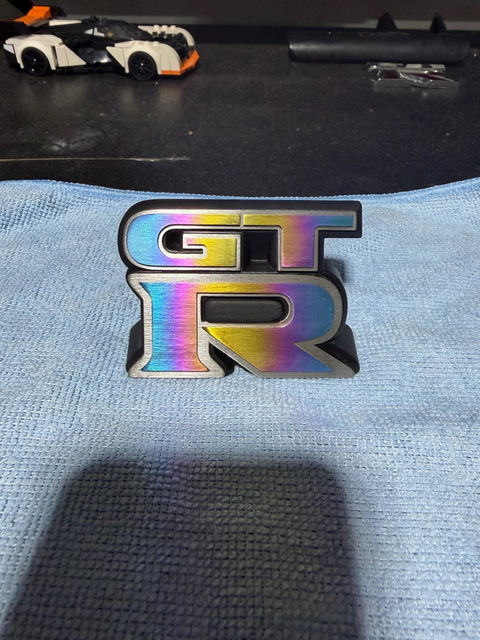 JDC Titanium "GT-R" Front Grill Badge | Nissan R35 GT-R