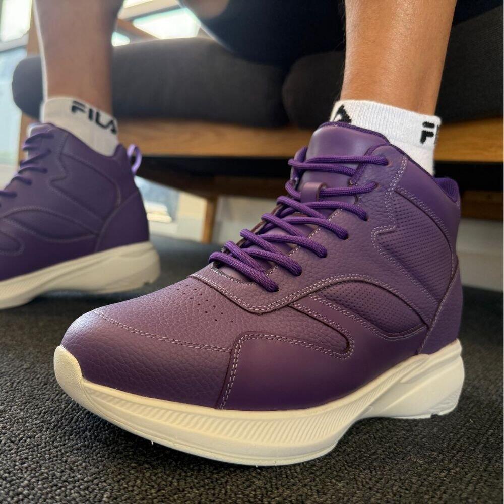Mr. Pippen 8cm | 3.2 inches Vibrant Purple Sneakers with Hidden Height Boost