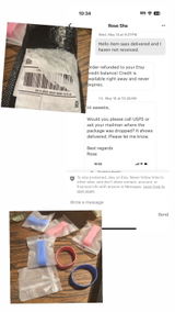 Etsy customer review photo