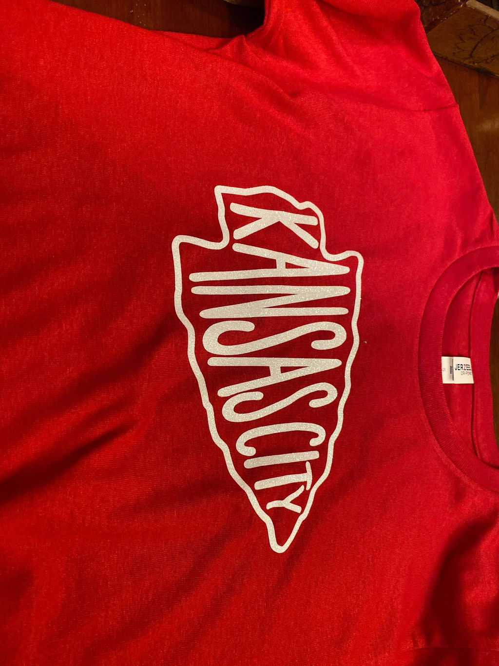 Kids Kansas City Arrowhead Red or Black Sweatshirt | Soft!