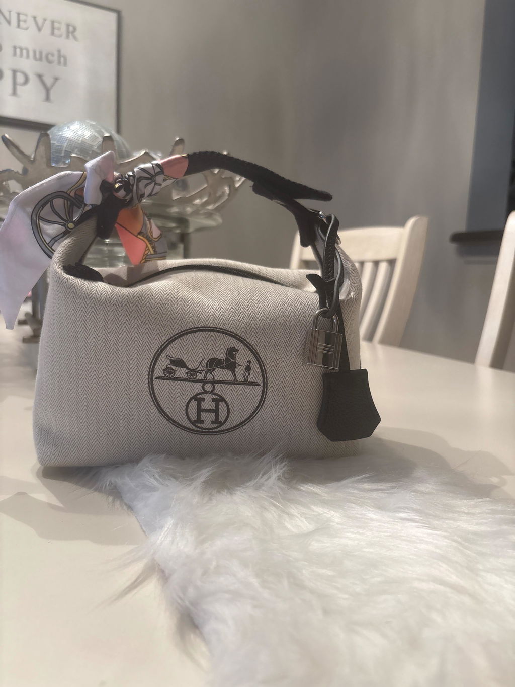 Upcycled Hermes Dust Bag-Bride Bag