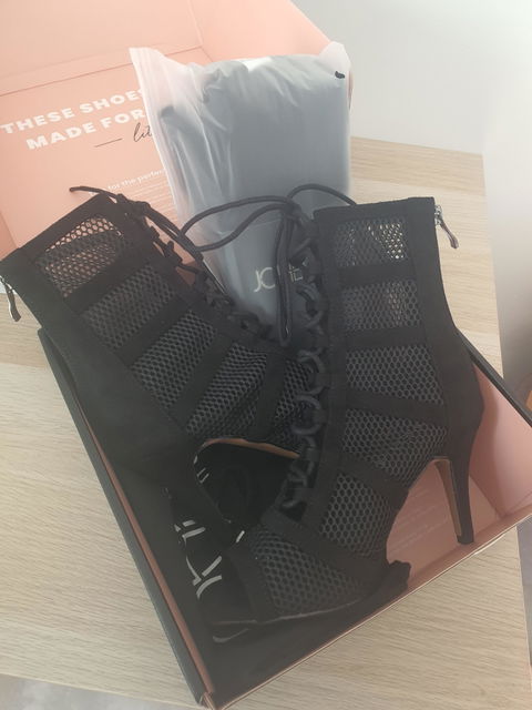 Leana noir - Talons stilettos - Personnalisable