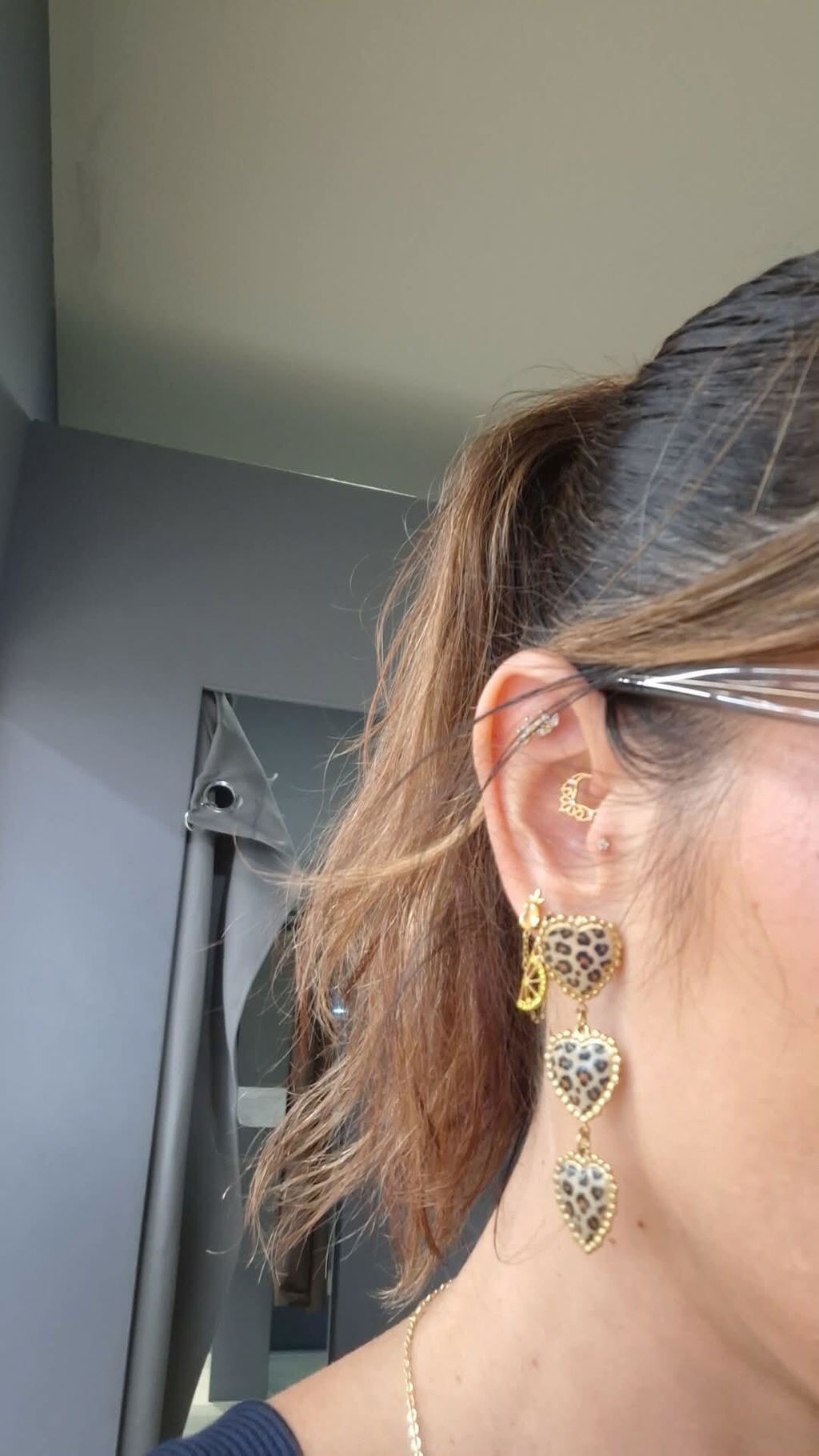 Photo de cliente : Anneau Piercing Titane Zircon - Aura