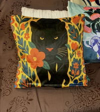 Untamed Jungle – Premium Velvet Suede Cushion Cover  (16x16)