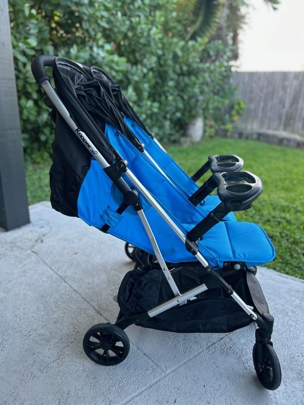 Kooper X2 Lightweight Compact Double Stroller With Trays Olive