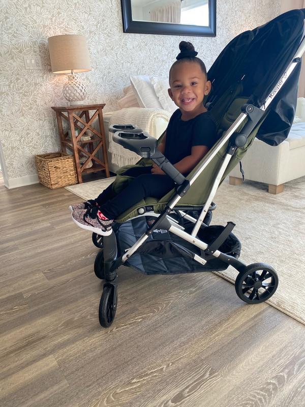 Kooper X2 Lightweight Compact Double Stroller With Trays Olive