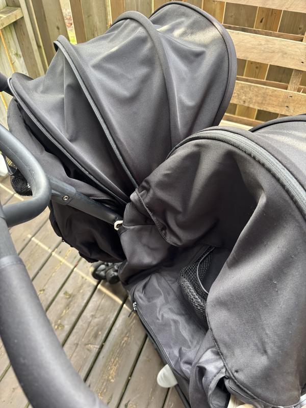 Kooper X2 Lightweight Compact Double Stroller With Trays Forged Iron