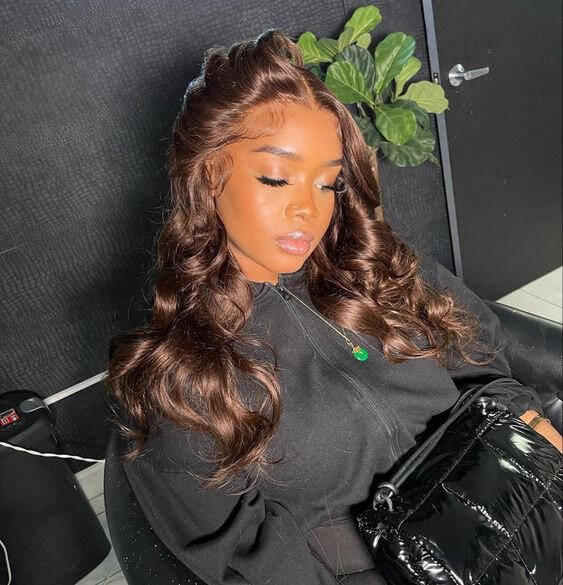 Auburn Color Body Wave Lace Front Wig Red Brown Medium Length Hairstyles Trends