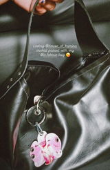Pink Pierced Orchid with Silver Hardware