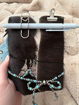 Blue Pierced Orchid Keychain With Silver Hardware