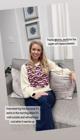 Seashell Fuchsia Frost Lightweight Sweater