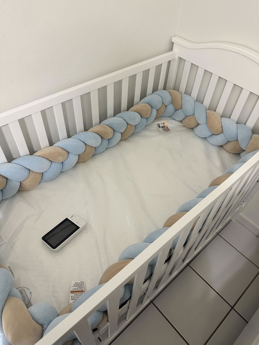 Braided Crib Bumper 15 cm