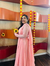 Pink lehnga set