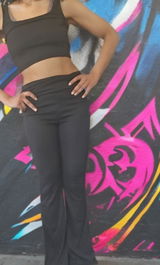 Crop Tank Top & Ruched Pants Set