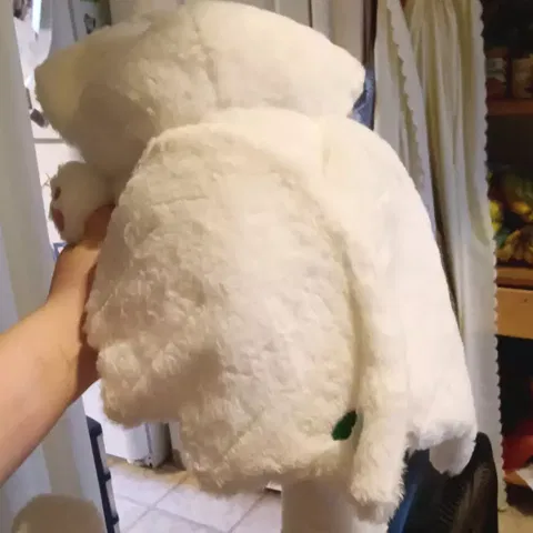 White Kawaii Fluffy Bat Plushie