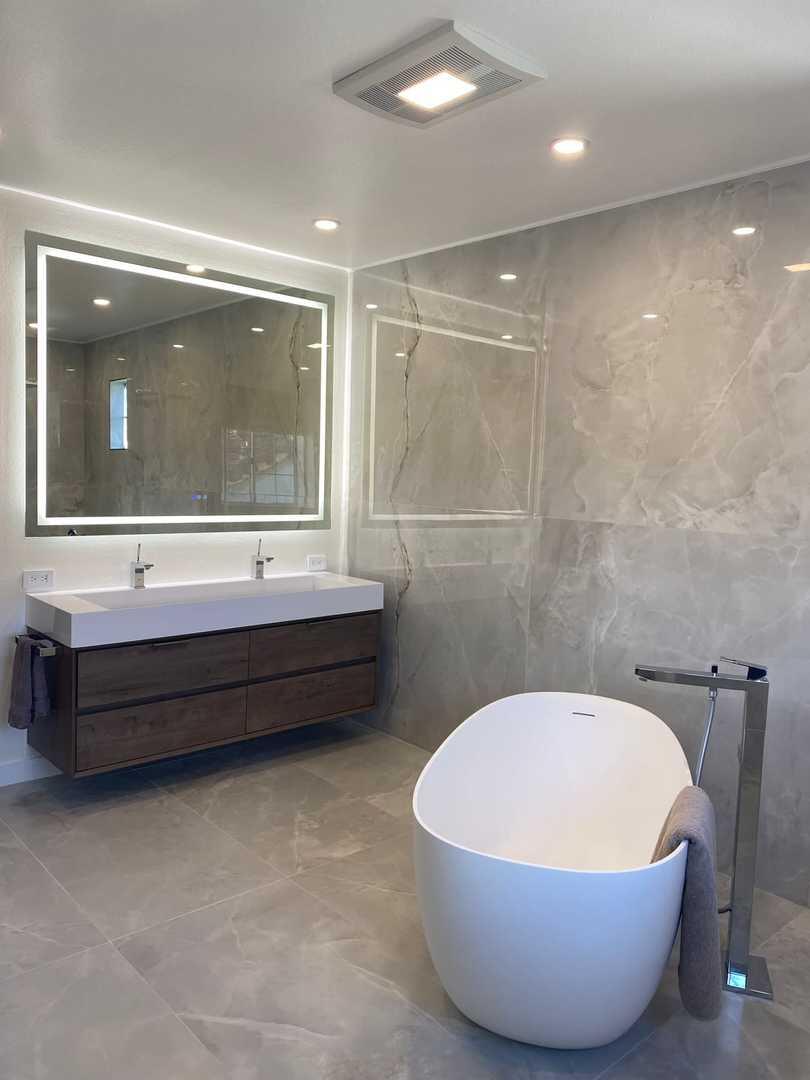Max 60" Wall Mounted Bathroom Vanity with Reinforced Acrylic Integrated Sink Top