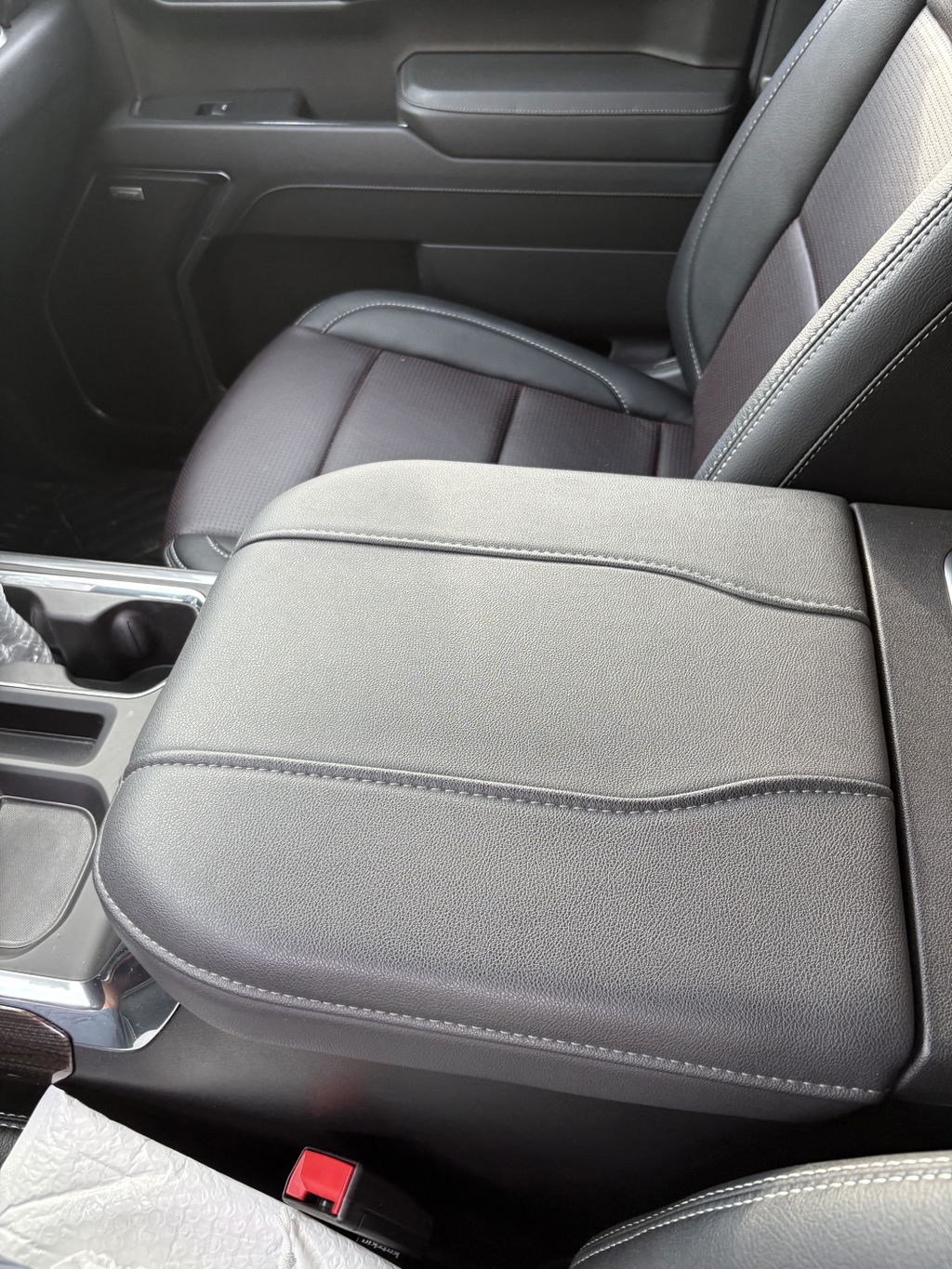 Thin Version Center Console Armrest Cover for Bucket Seat 2019-2026 Chevy Silverado 1500 2500 3500,2019-2026 GMC Sierra 1500 2500 3500,2021-2026 Tahoe/Suburban/Yukon