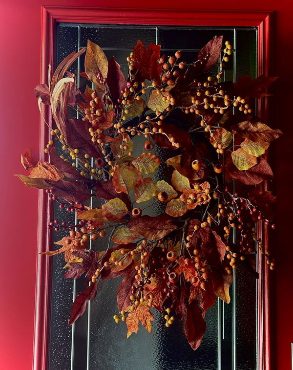 Maria G.'s Keepsake Bloom wreath at home